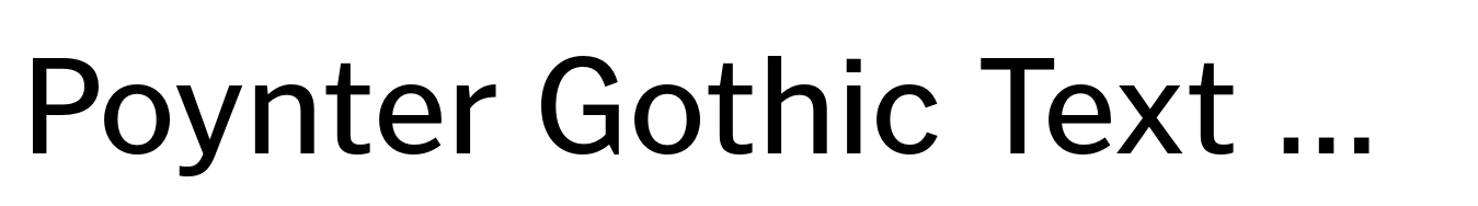 Poynter Gothic Text Regular